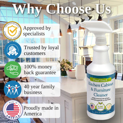 Kitchen Cabinet Cleaner - Case of 6 + FREE Shipping