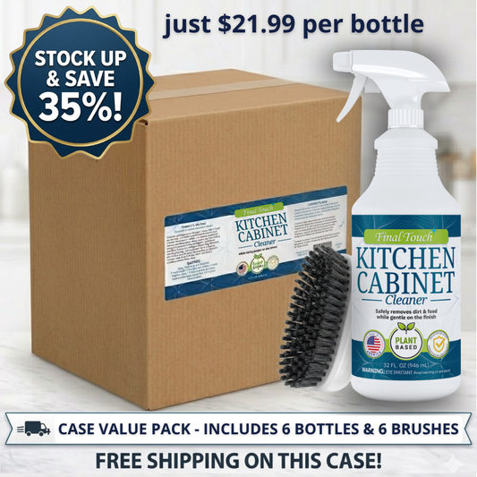 Kitchen Cabinet Cleaner - Case of 6, $22 Per Bottle, Free Shipping